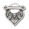 Silver Temple Toggle Clasp, TierraCast Decorative Clasp, 1 Set
